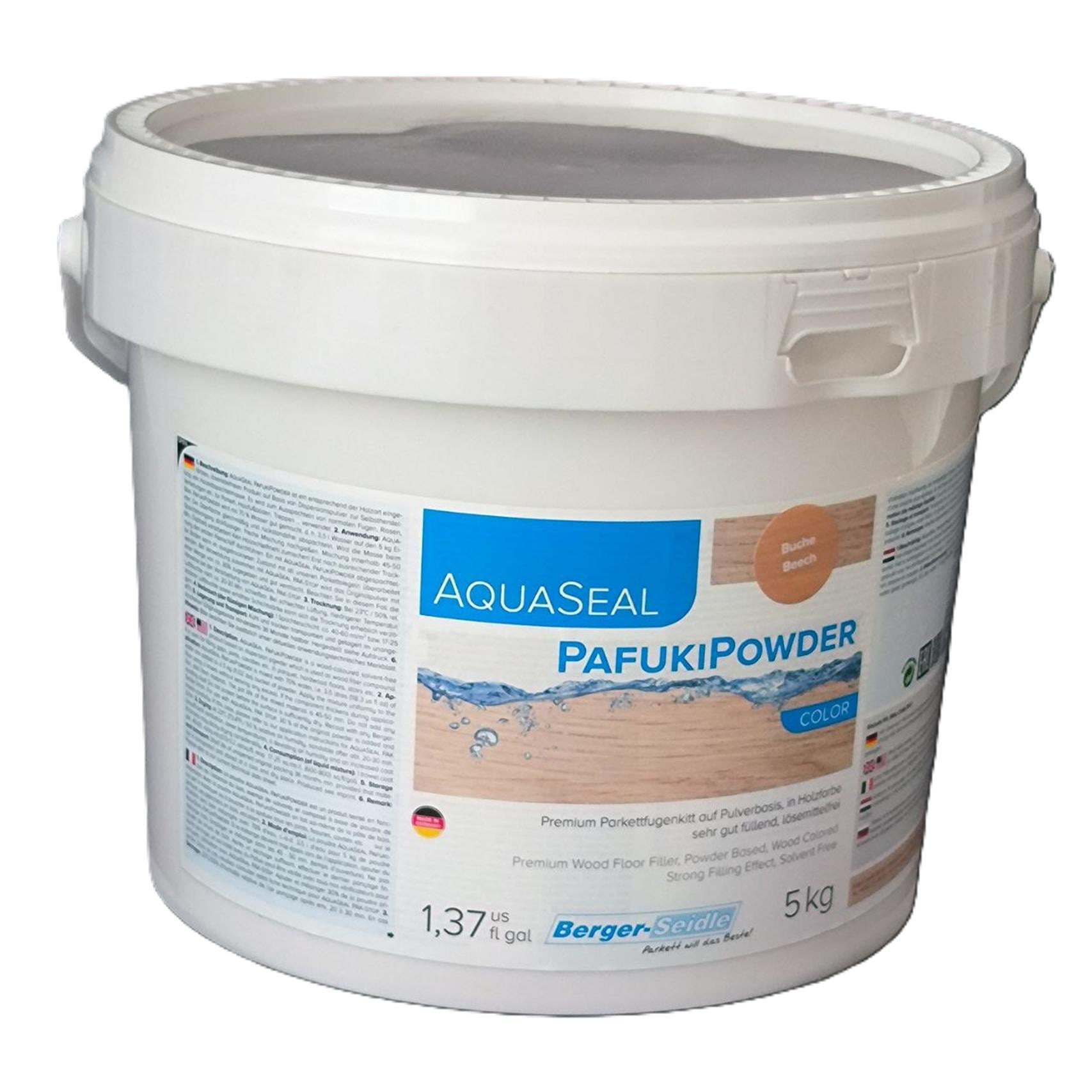 Шпатлевка цветная для паркета Berger AquaSeal Pafuki Powder 5 л Бук