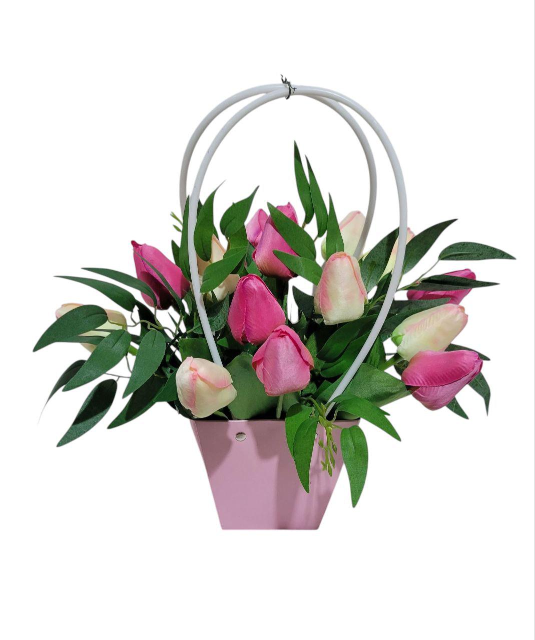 Сумочка Ravisto Тюльпаны 34x30 см Розовый (0510-1) Сумочка Ravisto Тюльпаны 34x30 см Розовый (0510-1)