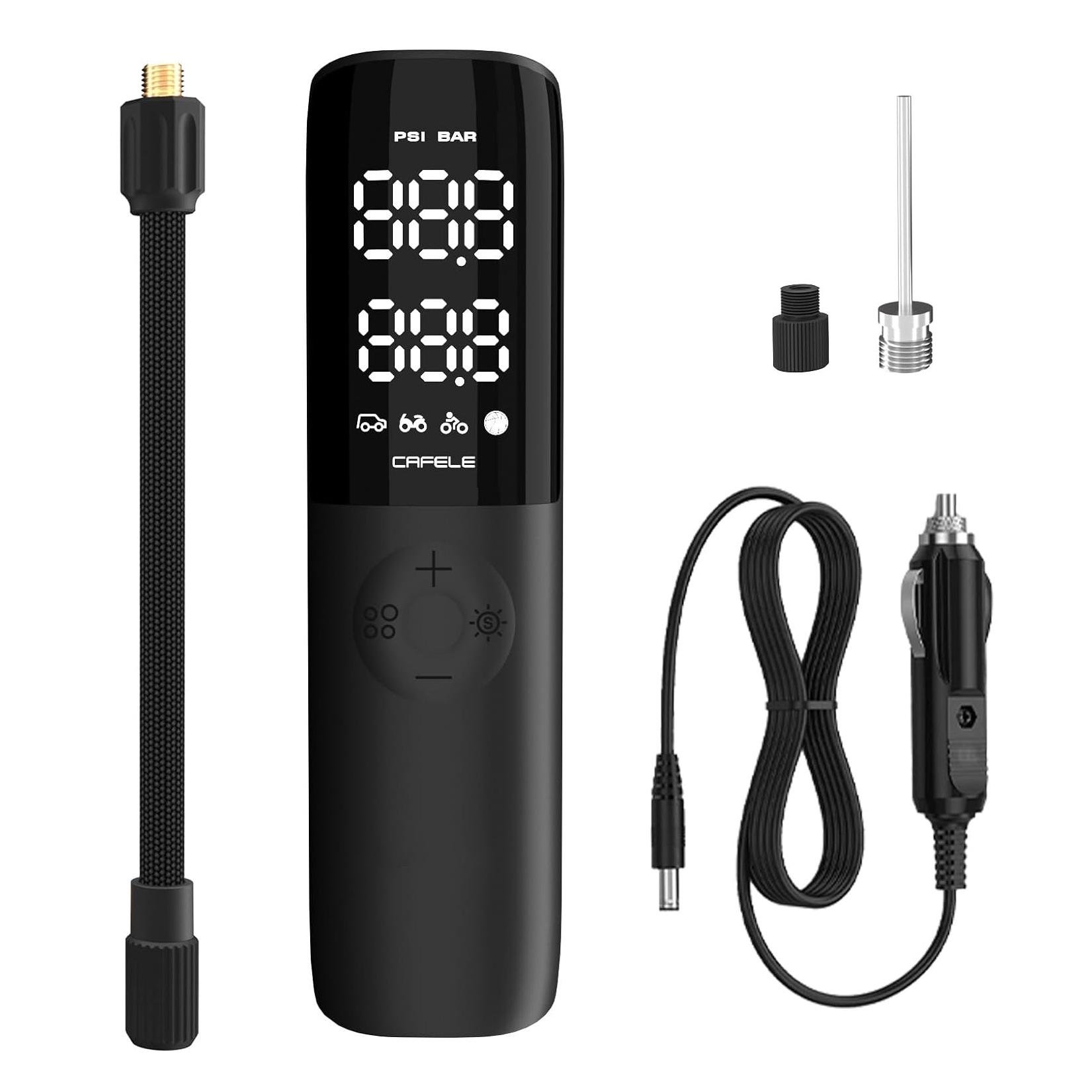 Насос для накачивания шин от прикуривателя UFT KF02 портативный электрический