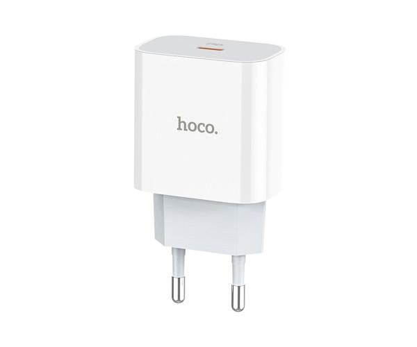 Зарядное устройство сетевое Hoco C76A Type-C 3A PD QC3.0 18W без кабеля White