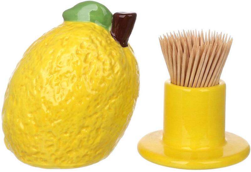 Подставка керамическая для зубочисток Lemon 10,3 см