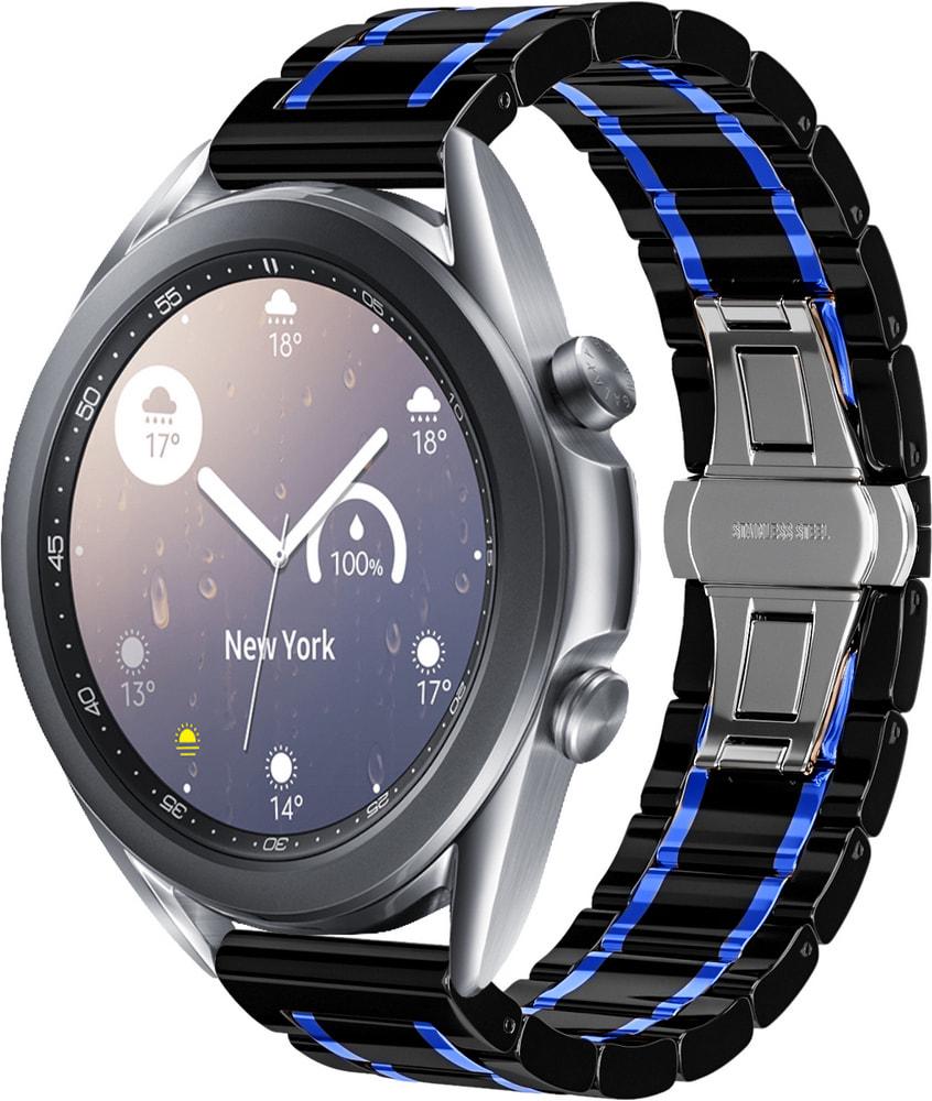 Ремешок керамический Ceramo для Galaxy Watch 3 41 мм Black/Blue (28724-43)