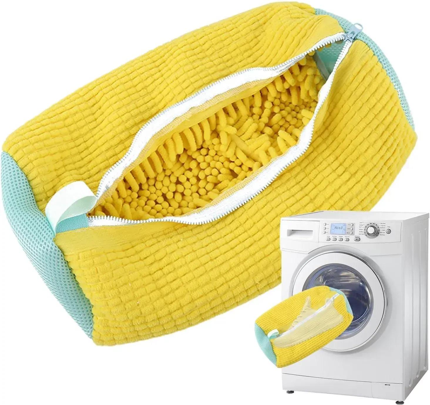 Набір мішок-чохол для прання взуття із захистом від пошкоджень 2 шт. Жовтий (124122) - фото 2