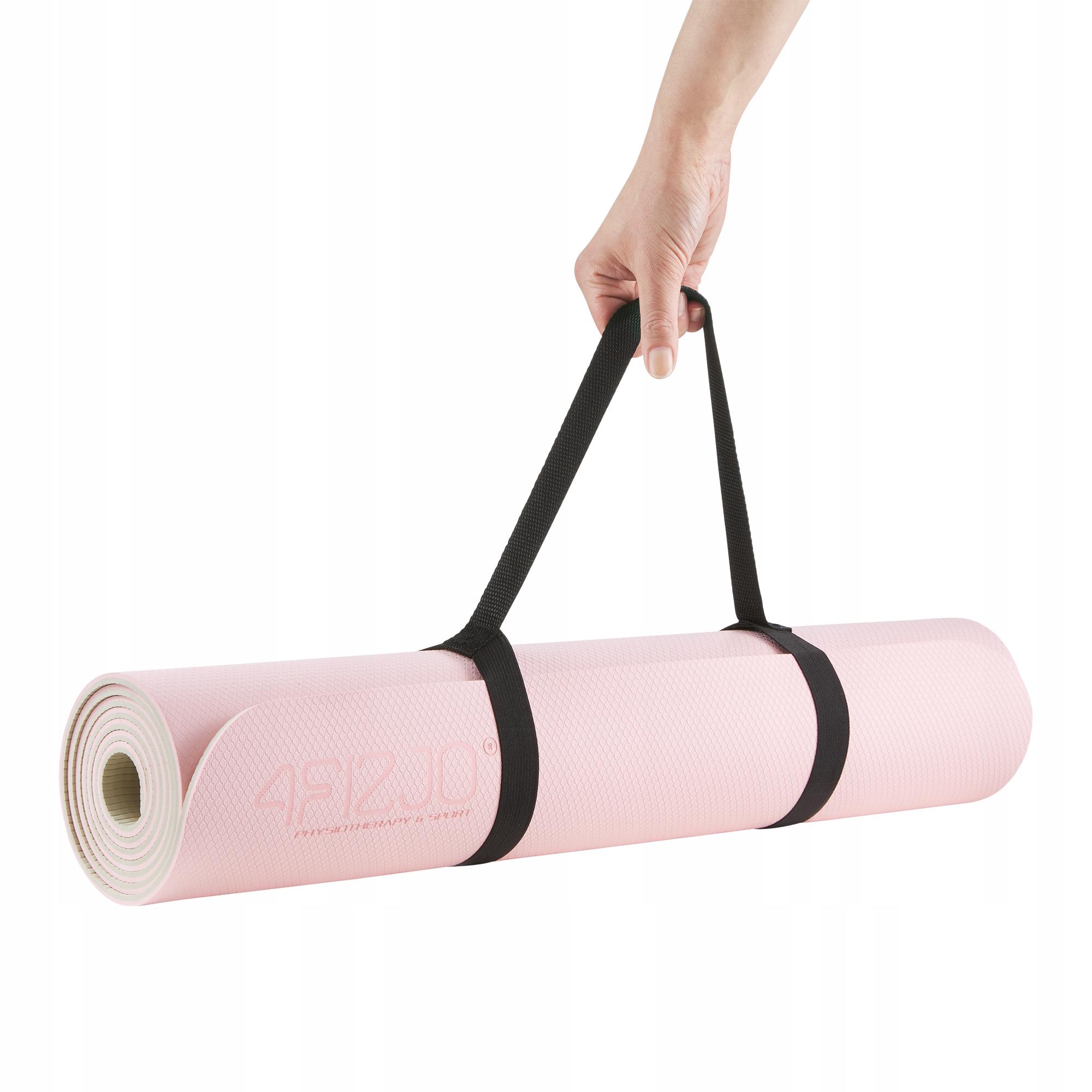 Килимок для фітнесу 4fizjo TPE 180x60x0,6 см Pink/Grey (P-5907739317063) - фото 4