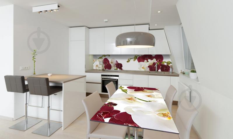 Наклейка виниловая на стол Zatarga «Бордовые Орхидеи» 600х1200 мм Z180741st Наклейка виниловая на стол Zatarga «Бордовые Орхидеи» 600х1200 мм Z180741st