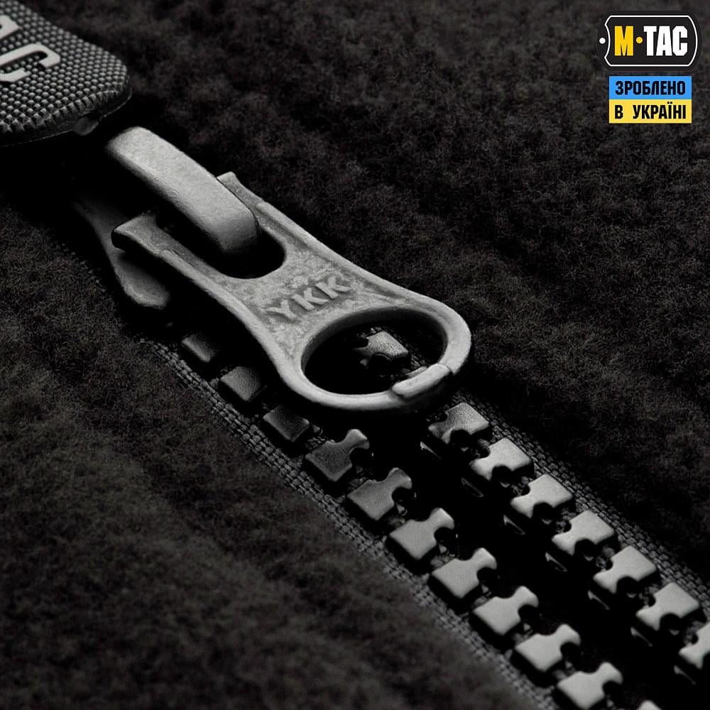 Куртка-кофта флісова M-Tac Alpha Microfleece GenII M Чорний (5919) - фото 9