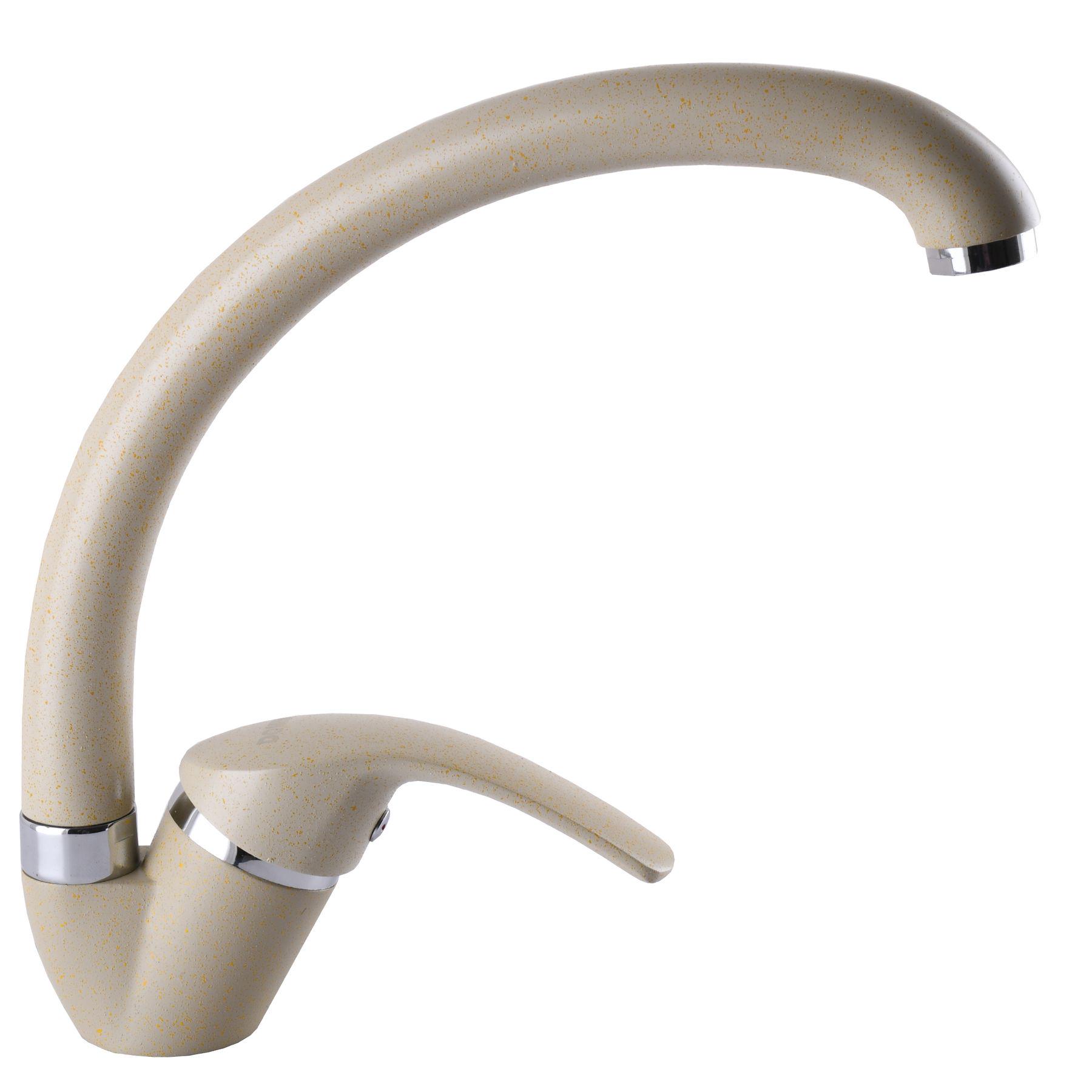 Змішувач для кухні DOMINO ACCENT DAC-203S-GRIT 000010913 одноважільний Бежевий (108195)