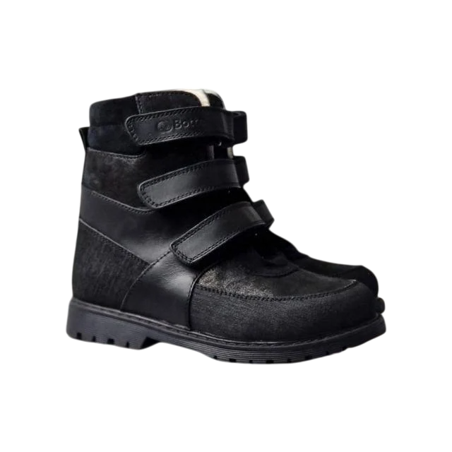 Черевики дитячі ортопедичні з підтримкою арки стопи та профілактика вальгусу р. 35 Чорний (2493762286)