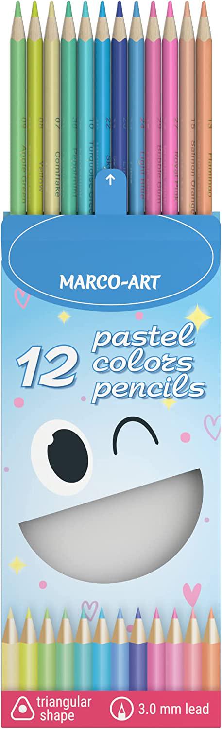 Карандаши цветные пастельные Marco-Art 12 цветов (18027)