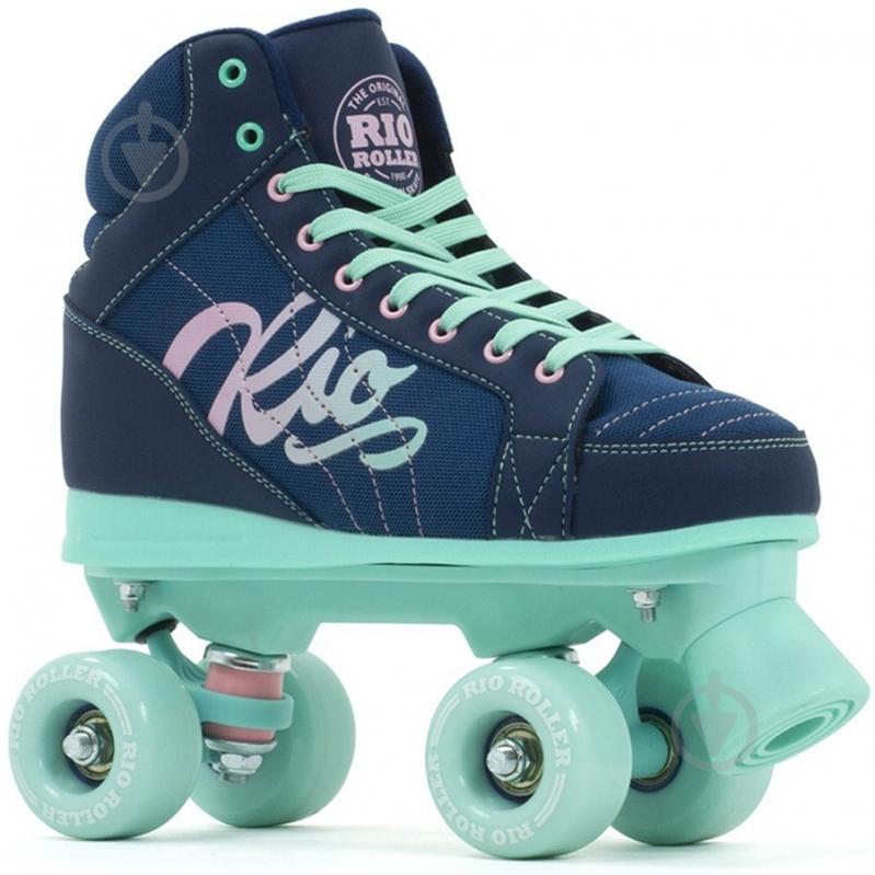 Дитячі роликові ковзани Rio Roller Lumina 35.5 Navy-green