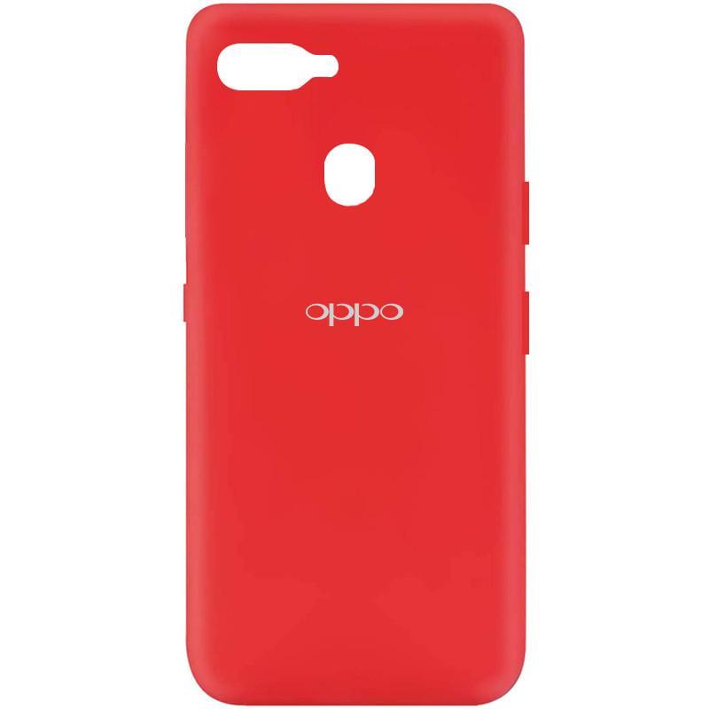 Противоударный чехол Silicone Cover My Color Full Protective (A) для Oppo A5s / Oppo A12 Красный / Red