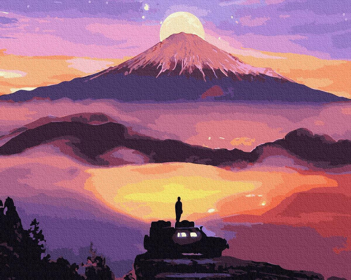 Картина по номерам Brushme Закат с машины 40х50 см (BRM32866)