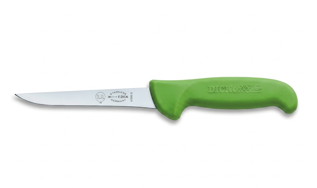 Ніж обвалювальний DICK ErgoGrip жорсткий 130 мм Зелений (82368131-14)