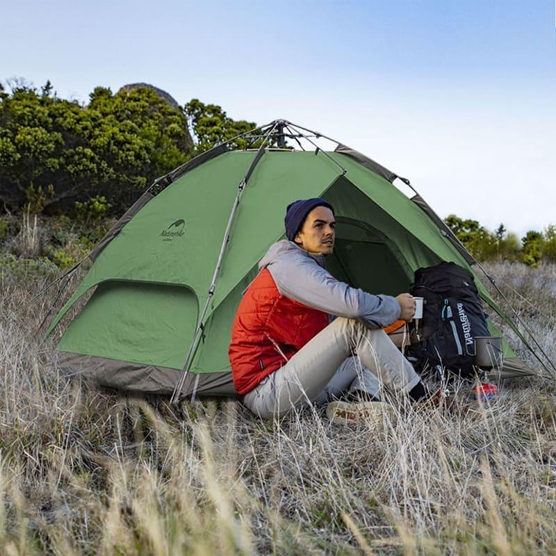 Намет чотиримісний автоматичний Naturehike NH21ZP008 Темно-зелений (6976023920660) - фото 8