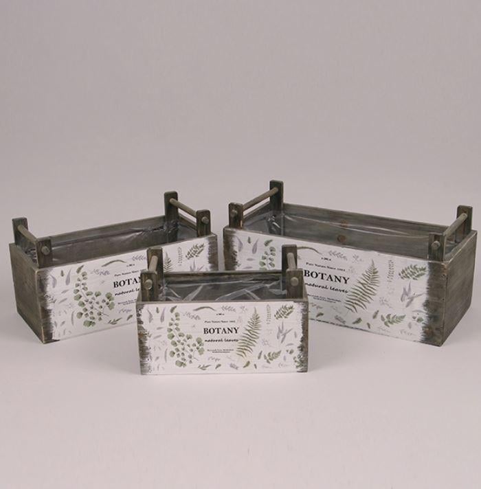 Комплект дерев'яних кашпо Botany 3 шт. (45856) Комплект дерев'яних кашпо Botany 3 шт. (45856)