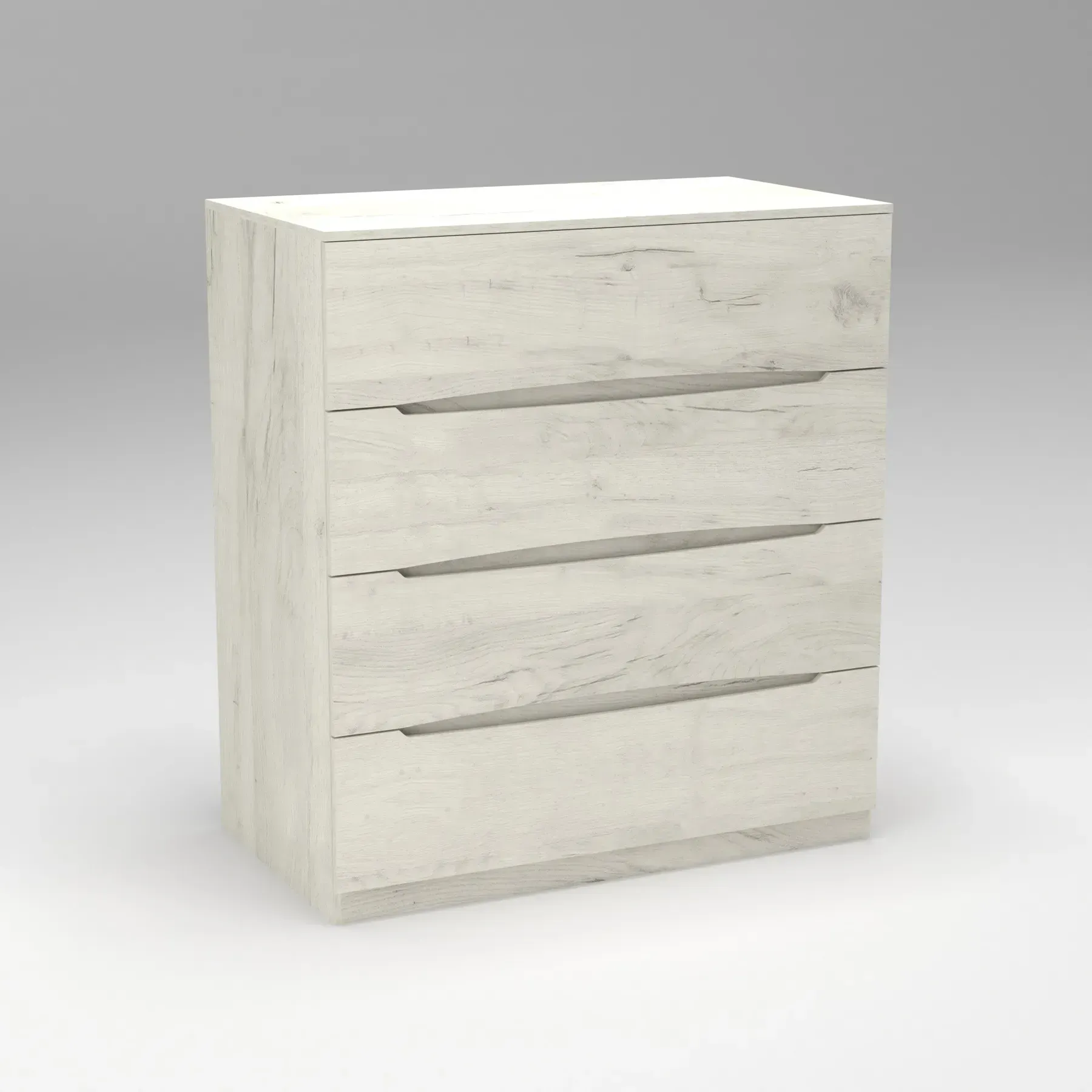 Комод з шухлядами Kontinent Дельта №1 109х61х120 см Дуб Крафт Білий (58297820) - фото 4 Комод з шухлядами Kontinent Дельта №1 109х61х120 см Дуб Крафт Білий (58297820) - фото 4