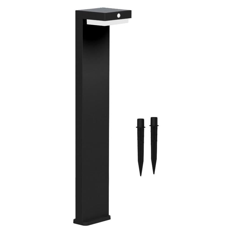 Светодиодный светильник Zuma Line PT33813 на солнечной батарее с датчиком движения и освещенности LED/4,5W/2000 mAh IP44 Черный (27137995)