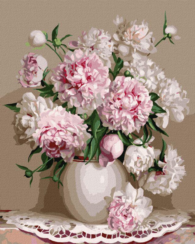 Картина по номерам Идейка Любимые пионы 40x50 см (KHO3195)