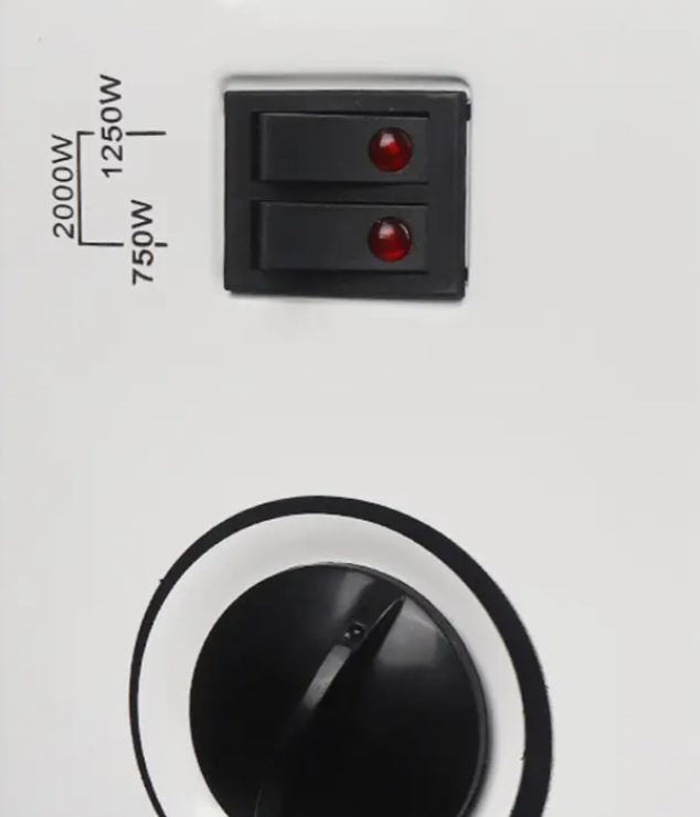 Конвекционный обогреватель Crownberg CB2000 компактный электроконвектор 2000 Вт Белый (234586706) - фото 4 Конвекционный обогреватель Crownberg CB2000 компактный электроконвектор 2000 Вт Белый (234586706) - фото 4