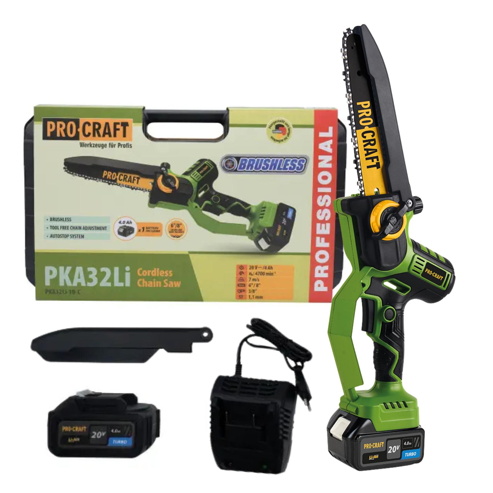 Пила цепная аккумуляторная ProCraft PKA32Li с 1 АКБ (00000009487) - фото 2