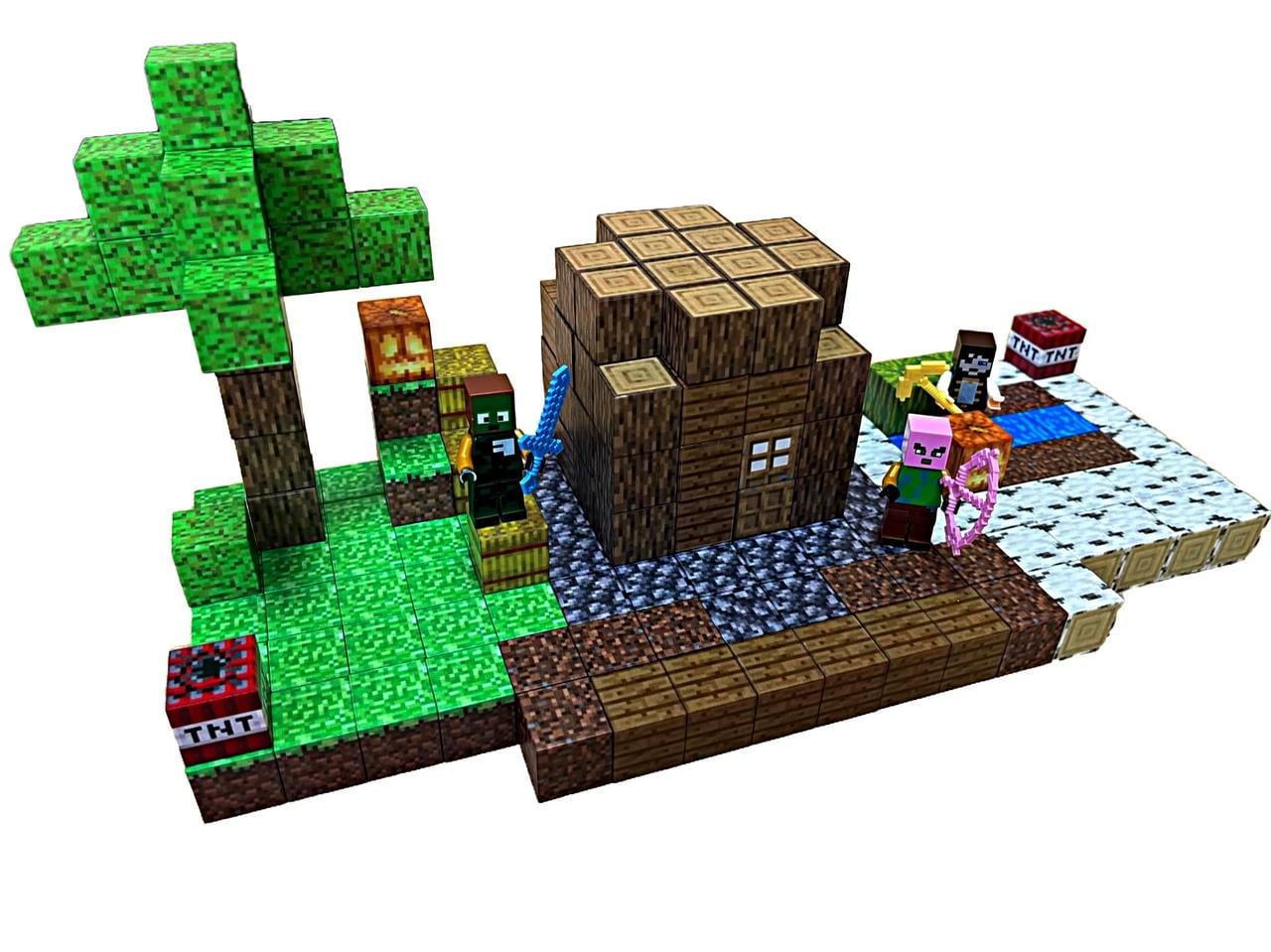 Конструктор магнитный Minecraft Дом сельского головы 192 дет. (1083) Конструктор магнитный Minecraft Дом сельского головы 192 дет. (1083)