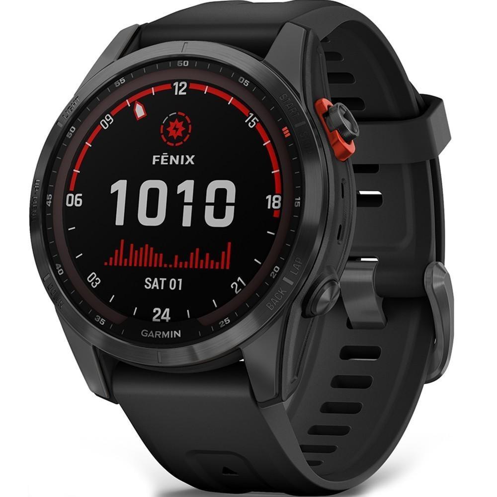 Смарт-часы Garmin fenix 7S Solar Slate Gray with Black band (010-02539-13)