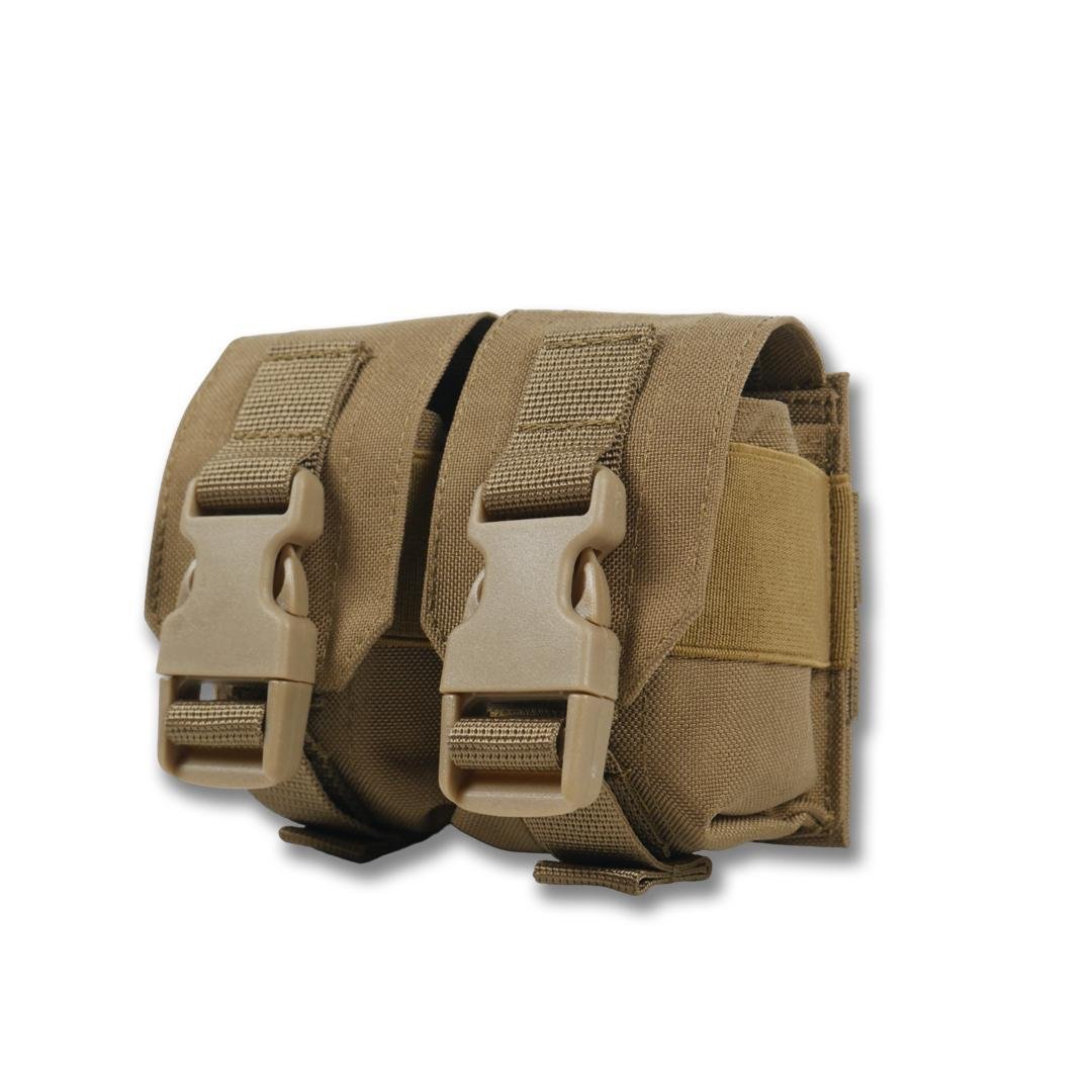 Подсумок под 2 гранаты Киборг GU Double Mag Pouch Coyote (10689173)