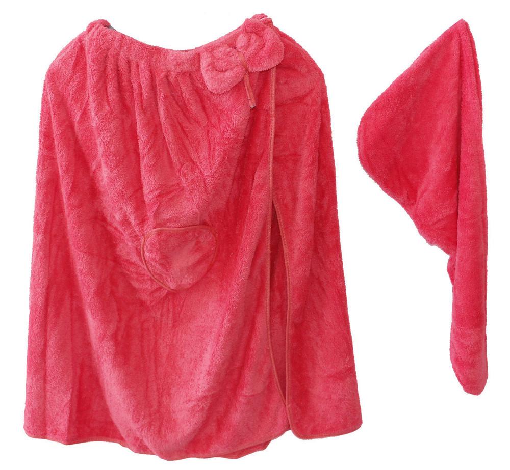 Комплект халат рушник і чалма мікрофібра (71045-Нов) - фото 1 Комплект халат рушник і чалма мікрофібра (71045-Нов) - фото 1