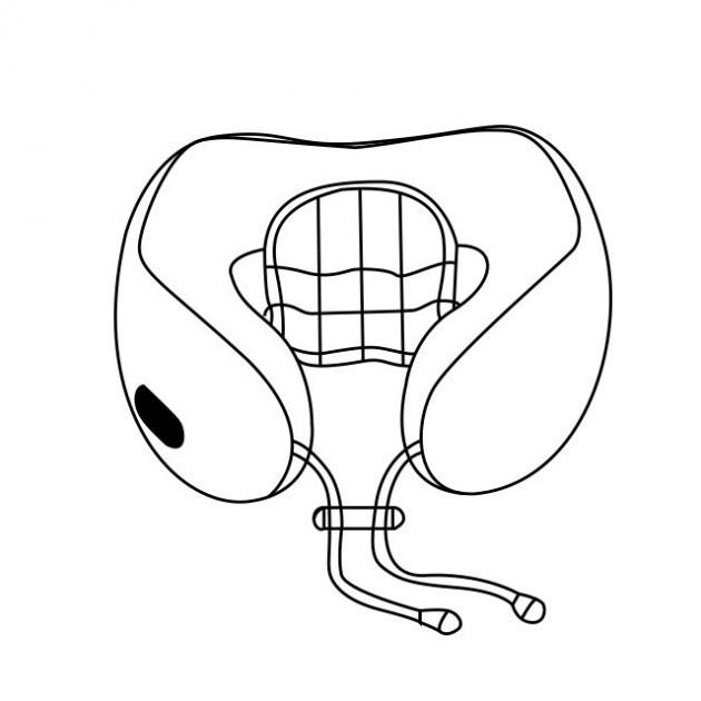 Подушка массажная для шеи U-Shaped Massage Pillow Серый/Фиолетовый - фото 2