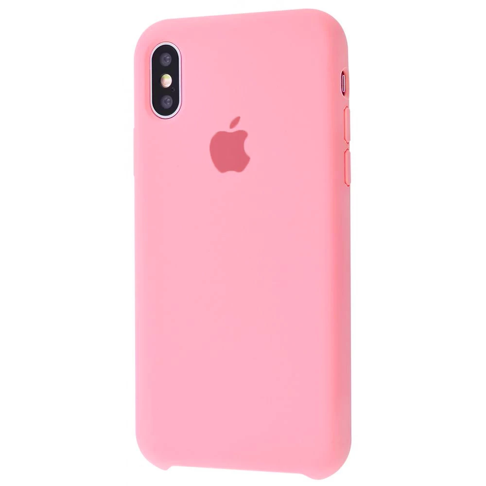 Силиконовый Чехол Накладка Silicone Case для iPhone Xs Max Pink