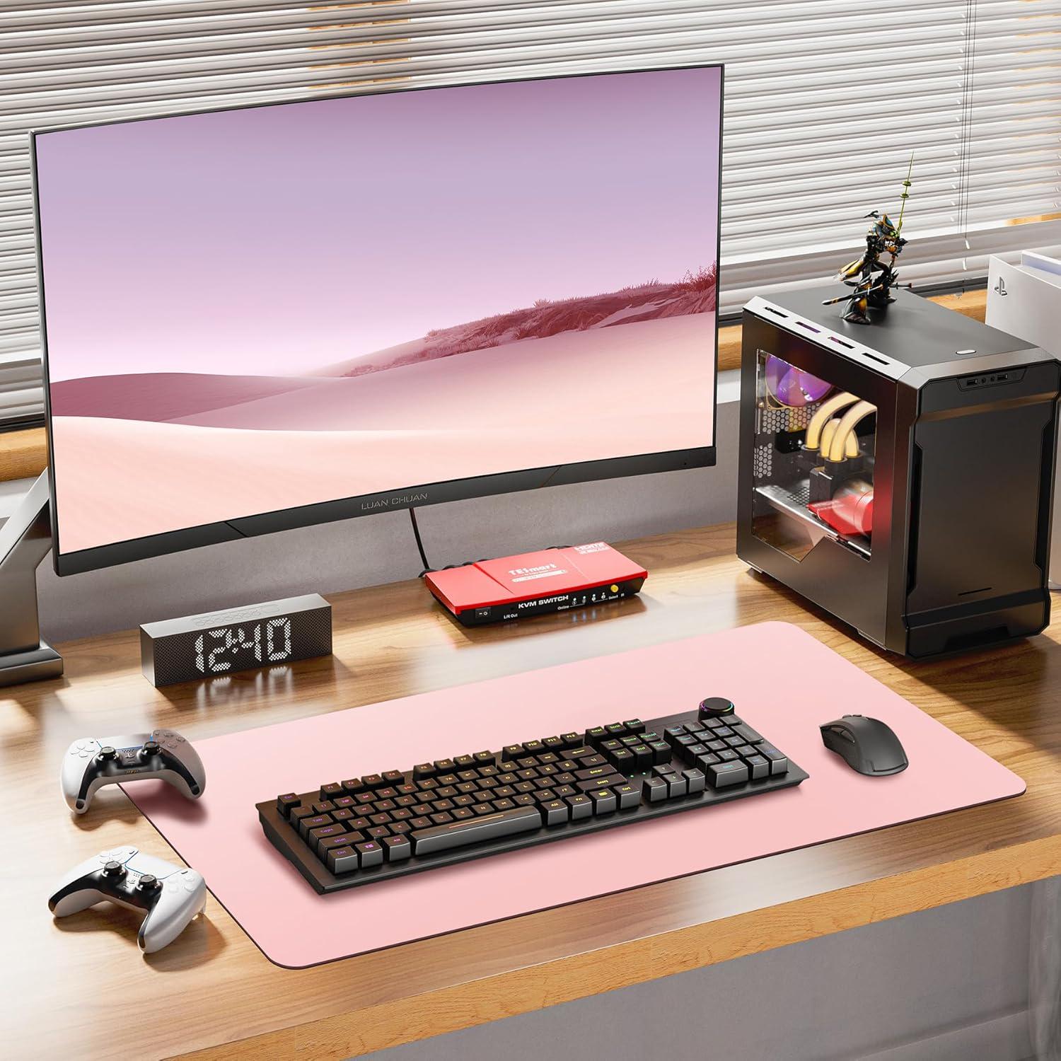 Килимок для мишки Desk Mat Ultra Slim 900x400x1.8 мм Violet/Pink (20301) - фото 10 Килимок для мишки Desk Mat Ultra Slim 900x400x1.8 мм Violet/Pink (20301) - фото 10
