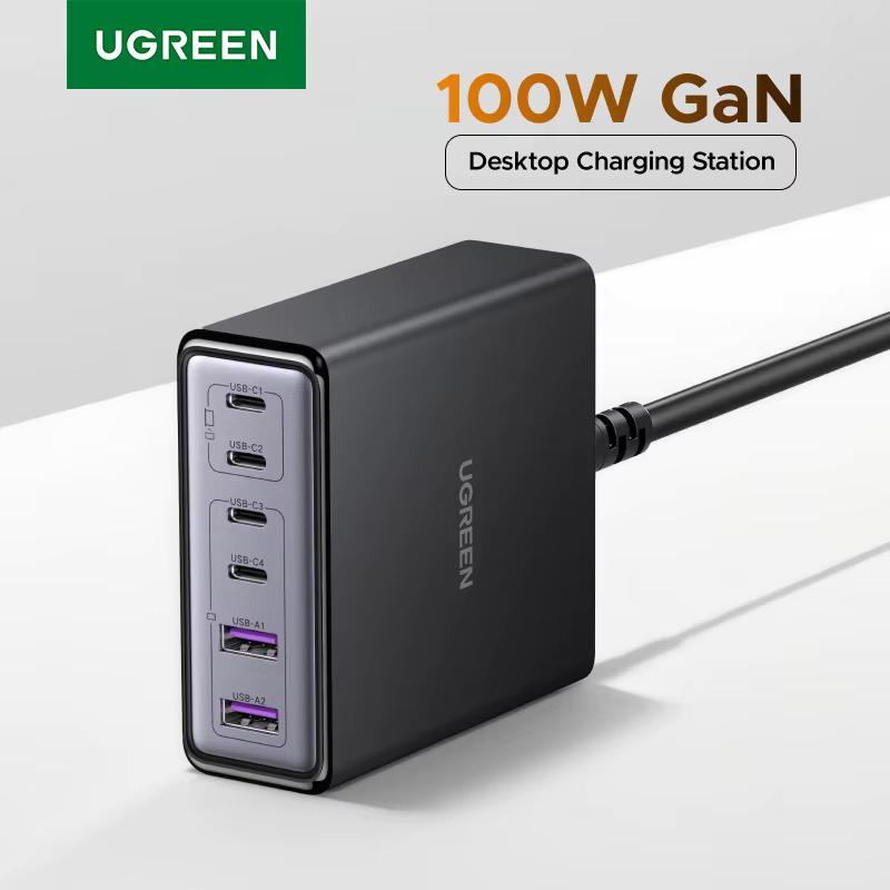 ᐉ Зарядное устройство UGREEN X765 6-Port GaN 100W Desktop Fast