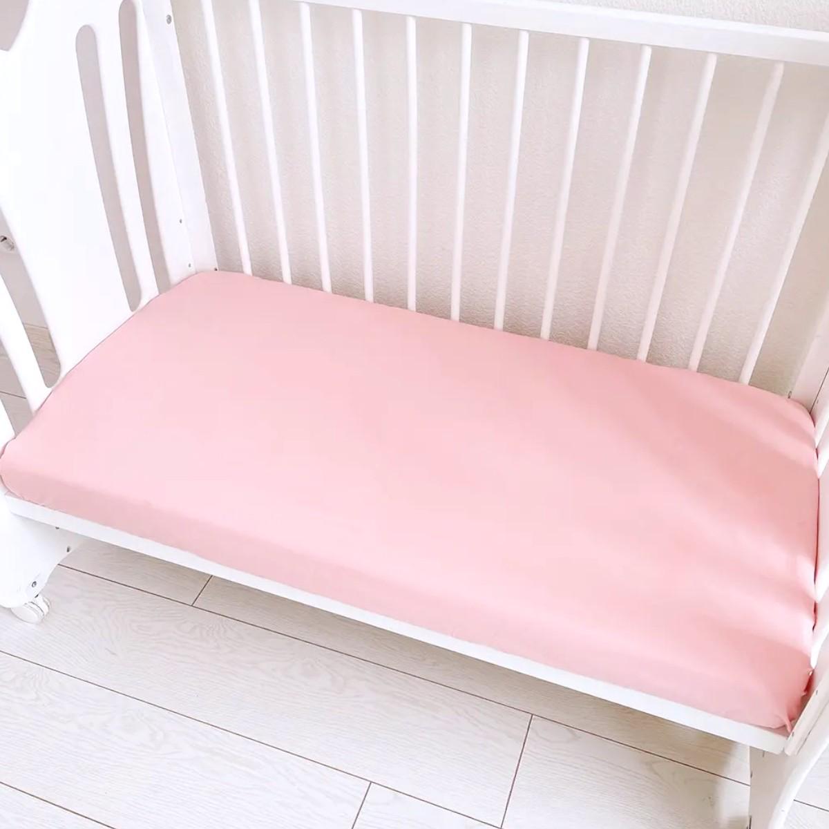 Простынь на резинке детская Bimbo 120х60 см Розовый (57991) - фото 5