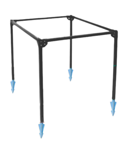 Опора для рослин SIMBUD металевий 60 см RAL7024 (35689467) - фото 1 Опора для рослин SIMBUD металевий 60 см RAL7024 (35689467) - фото 1