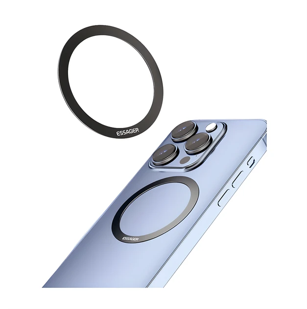Металлическое магнитное кольцо Essager MagSafe для беспроводной зарядки 2 шт. тонкая пластина для чехла 0,3 мм