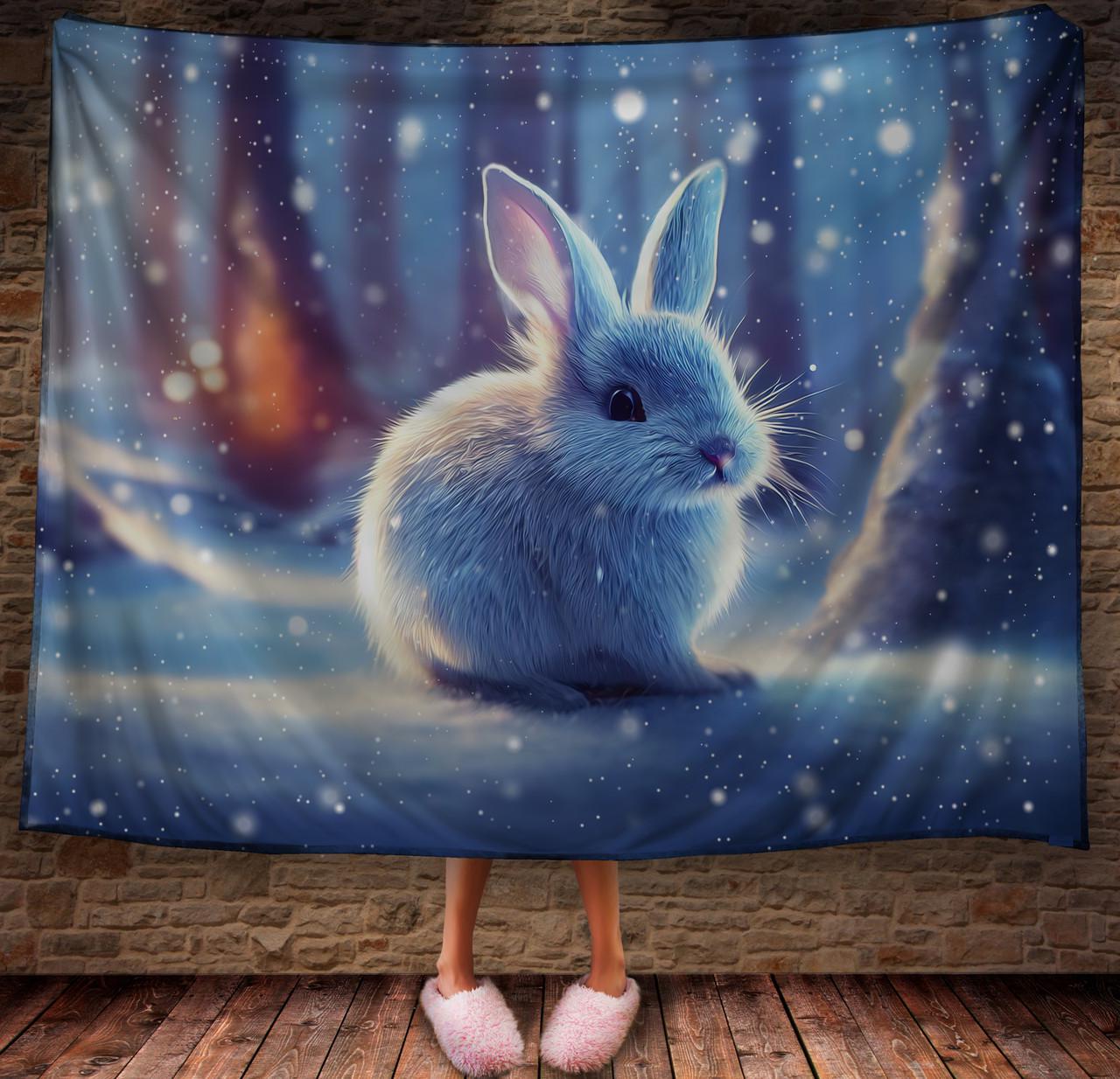 Плед с 3D принтом 47 Кролик в зимнем сказочном лесу 150х200 см (epi_1859) Плед с 3D принтом 47 Кролик в зимнем сказочном лесу 150х200 см (epi_1859)