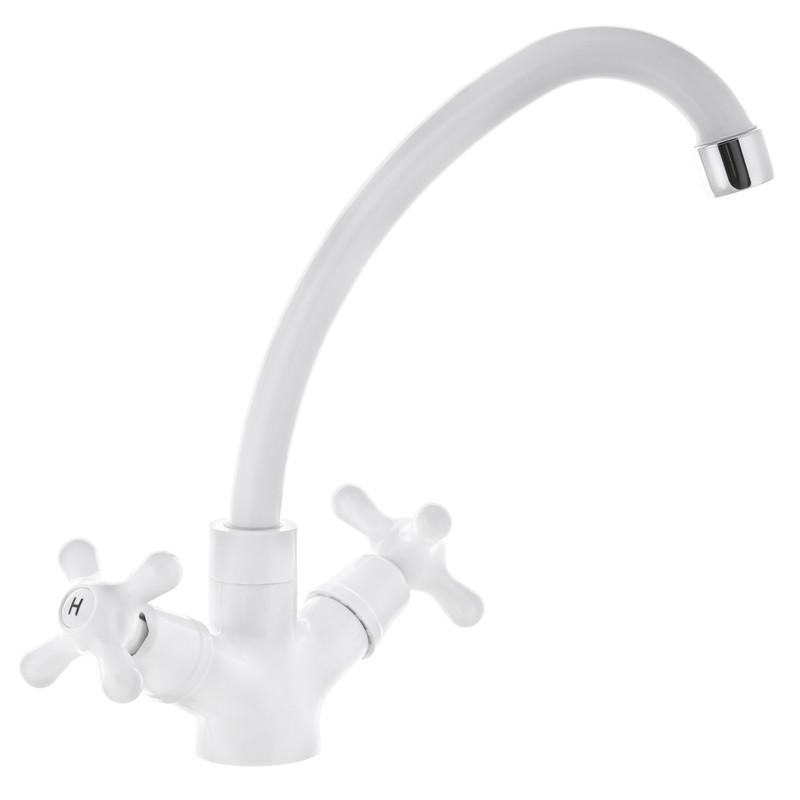 Смеситель на кухню PLAMIX AMAX-271 без подводки Белый (PM0581)