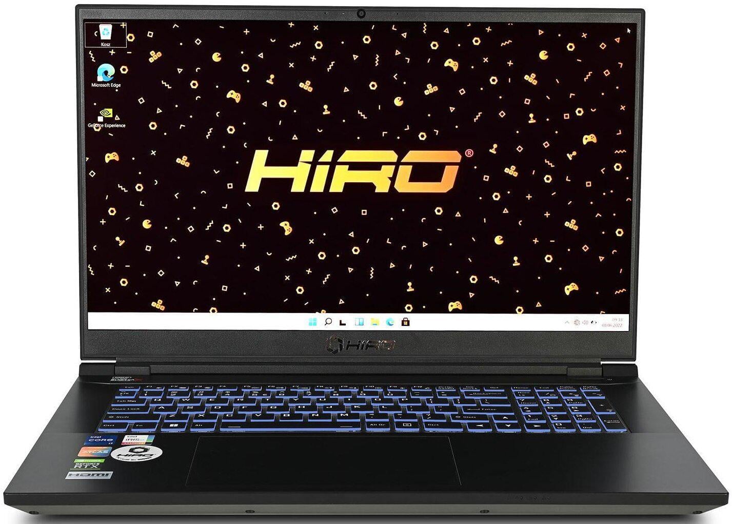 Ноутбук Hiro X770T 17,3" IPS 144Hz i7-12700H 16 Gb RAM 1TB SSD GeForce RTX3070Ti Windows 11 Home (NBC-X770T3070T-H01)