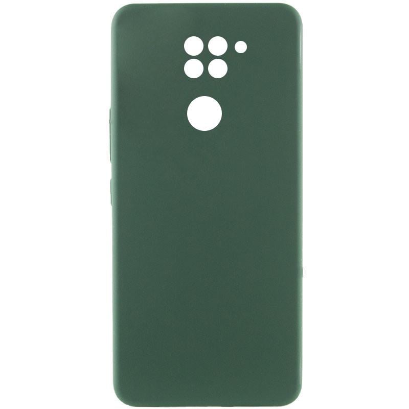 Противоударный чехол Silicone Cover Lakshmi Full Camera (AAA) для Xiaomi Redmi Note 9 / Redmi 10X  ЗЕЛЕНЫЙ / CYPRUS GREEN