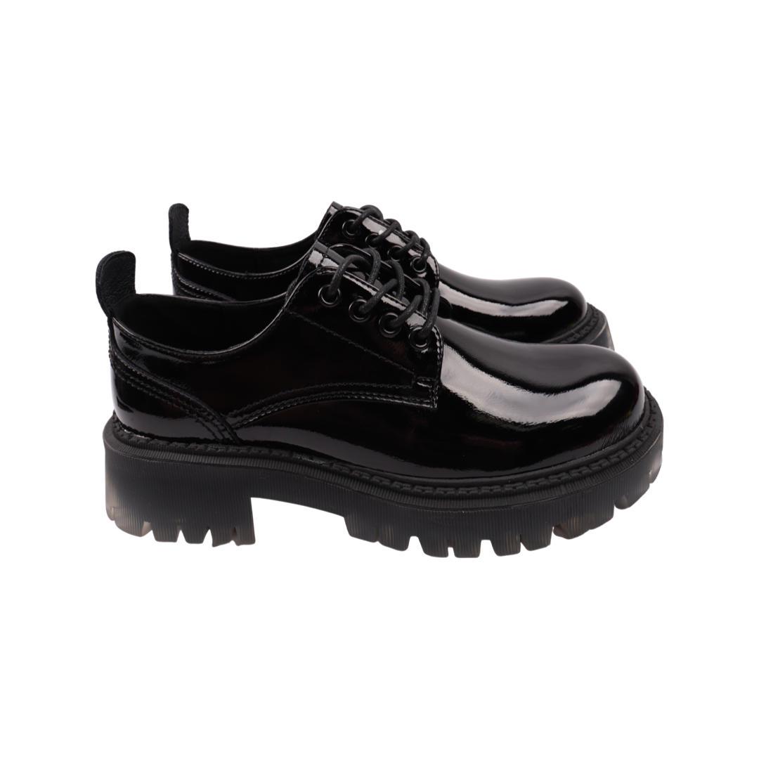 Туфли женские Melanda из лаковой кожи р. 37 Черный (48-22DTC)