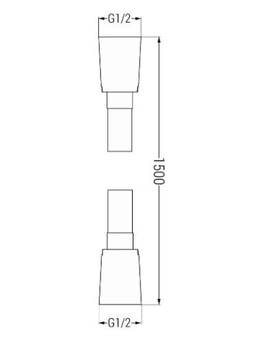 Набор душевой скрытого монтажа Mexen Cube DR02 Черный (77502DR0225-70) - фото 6