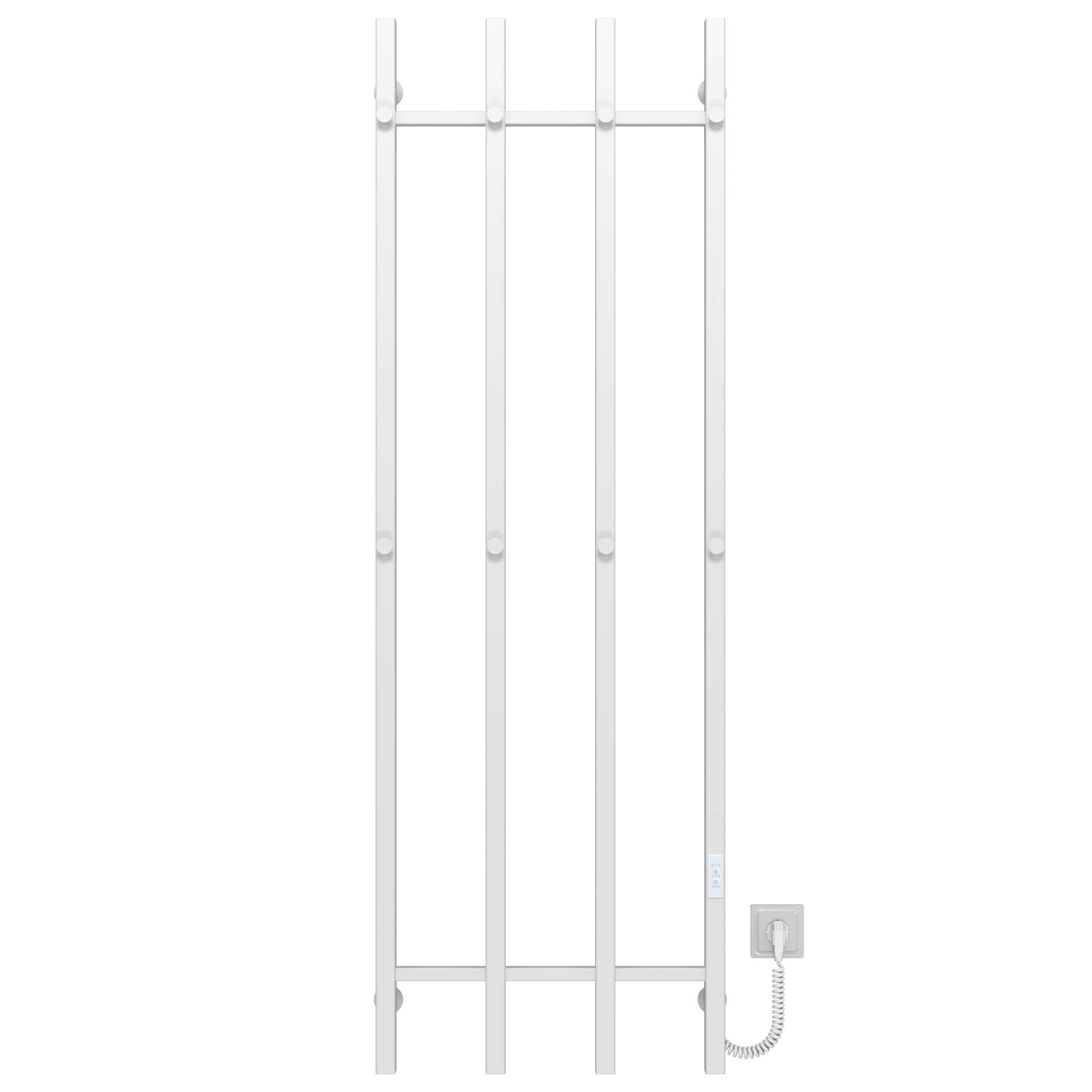 Полотенцесушитель электрический Deffi Split П4 WD04 нержавеющая сталь 500х1600 мм Белый (A.SP.160.50.4.EWR4)