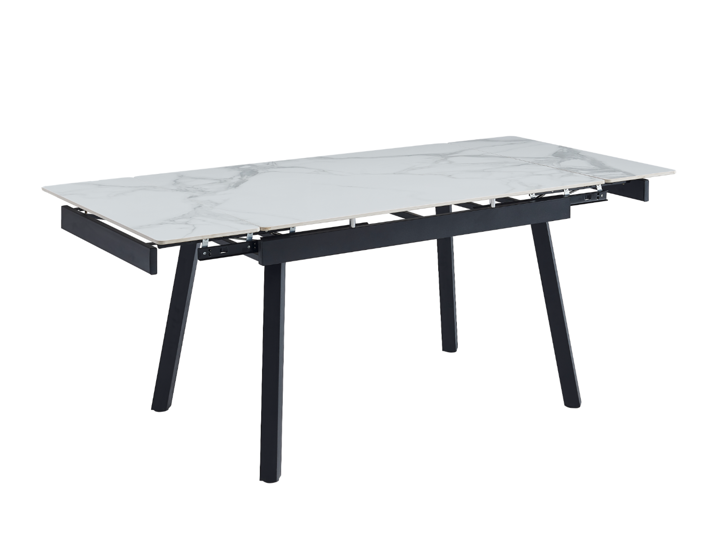 Стол обеденный раздвижной Vetro Mebel 1200-1800x850x760 мм Вайт клауд/Чорний (TМ-88-1) - фото 5 Стол обеденный раздвижной Vetro Mebel 1200-1800x850x760 мм Вайт клауд/Чорний (TМ-88-1) - фото 5
