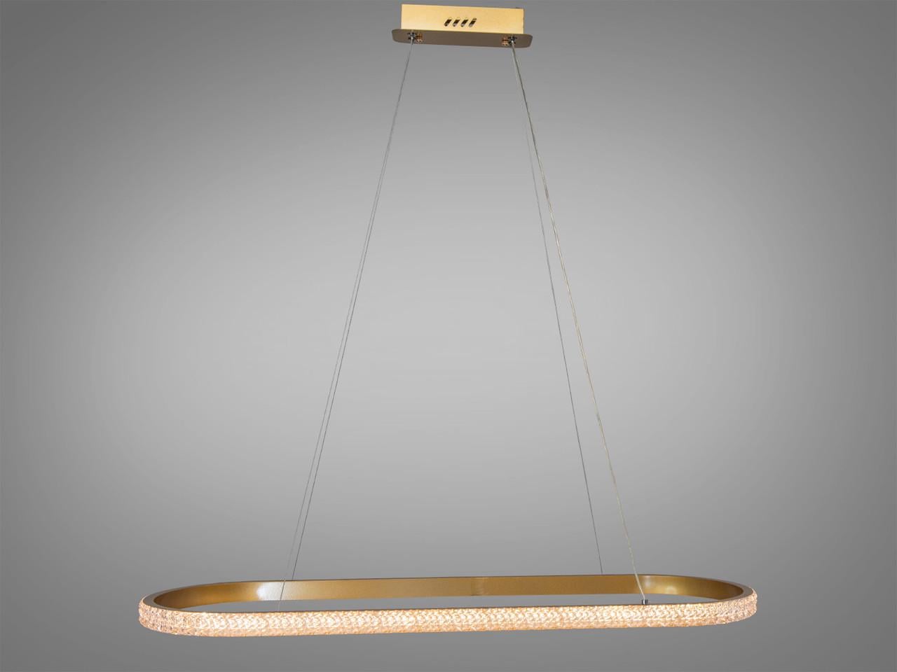 Люстра LED на кухню-студию D2489-900X300G-LS 50W на 8 м2 Золотой