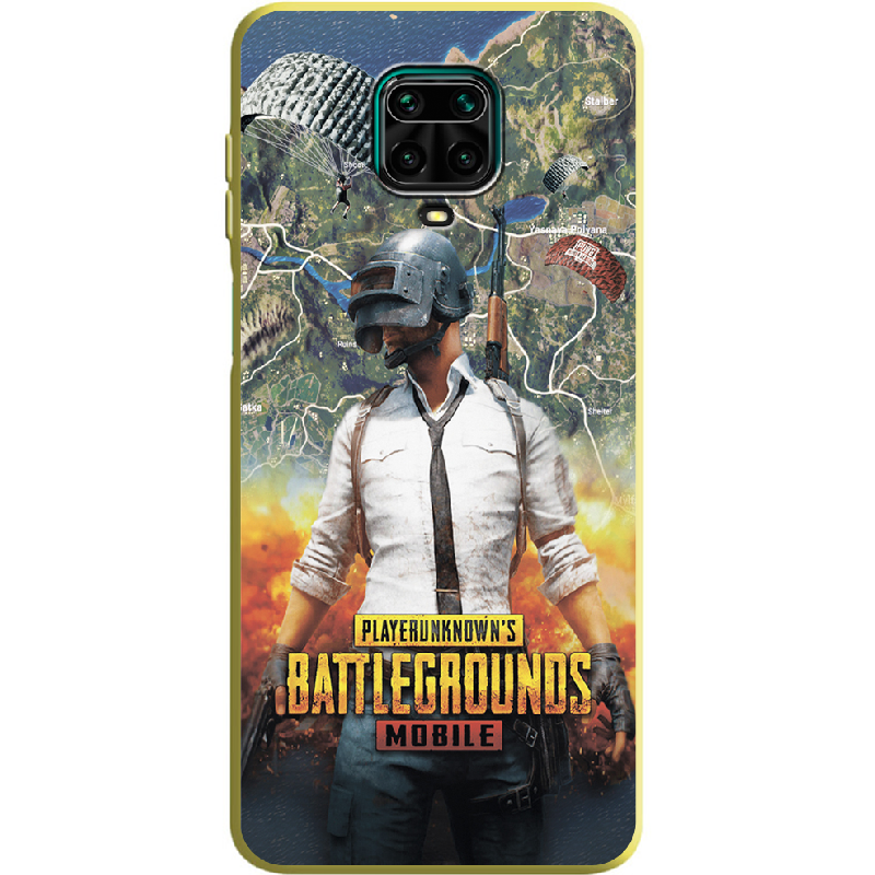 Чехол Boxface Xiaomi Redmi Note 9S PUBG Mobile Желтый силикон (39475-up2309-39918)