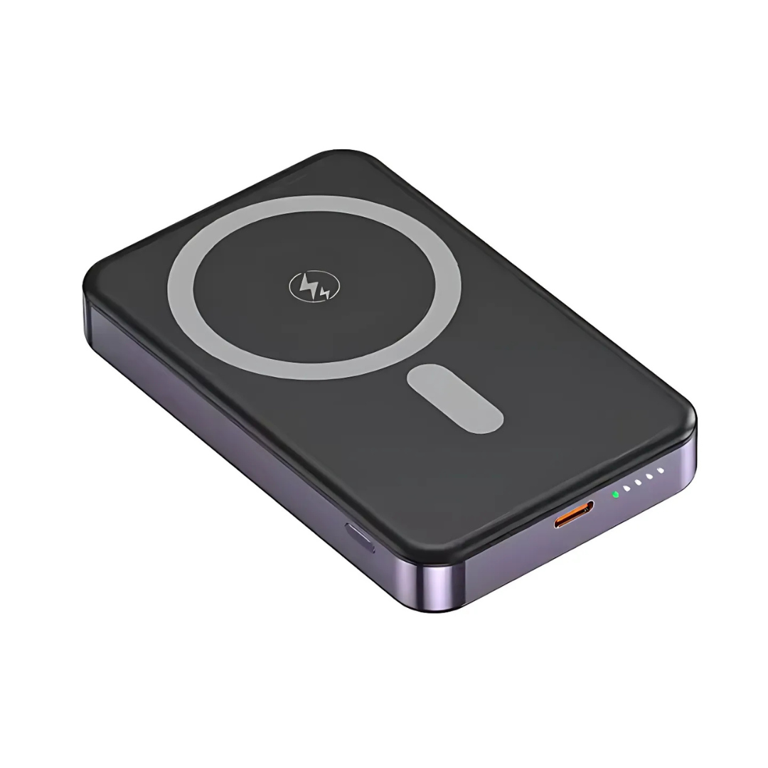 Повербанк беспроводной с магнитным креплением Type-C 20000 мАч 20 Вт Purple