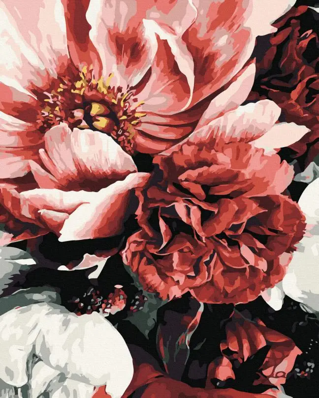 Картина по номерам Brushme Хрупкие пионы 40x50 см (BK-GX45094) Картина по номерам Brushme Хрупкие пионы 40x50 см (BK-GX45094)