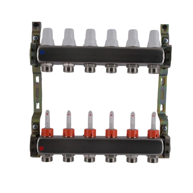 Коллектор ICMA № К073 с расходомерами 1" на 6 выходов (SD00053339) Коллектор ICMA № К073 с расходомерами 1" на 6 выходов (SD00053339)