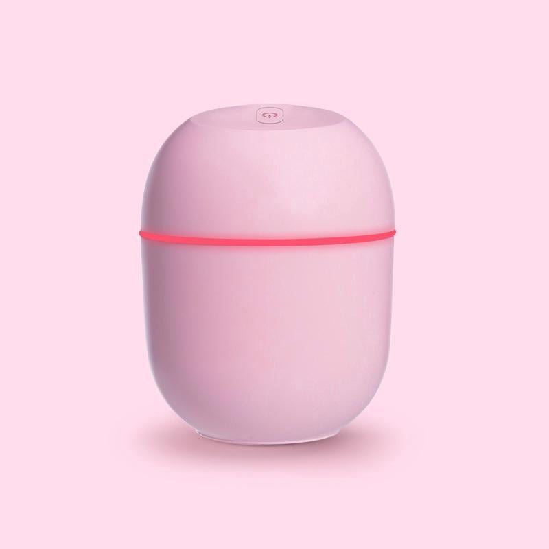 Зволожувач повітря з RGB підсвічуванням Humidifier 220 мл Рожевий - фото 4