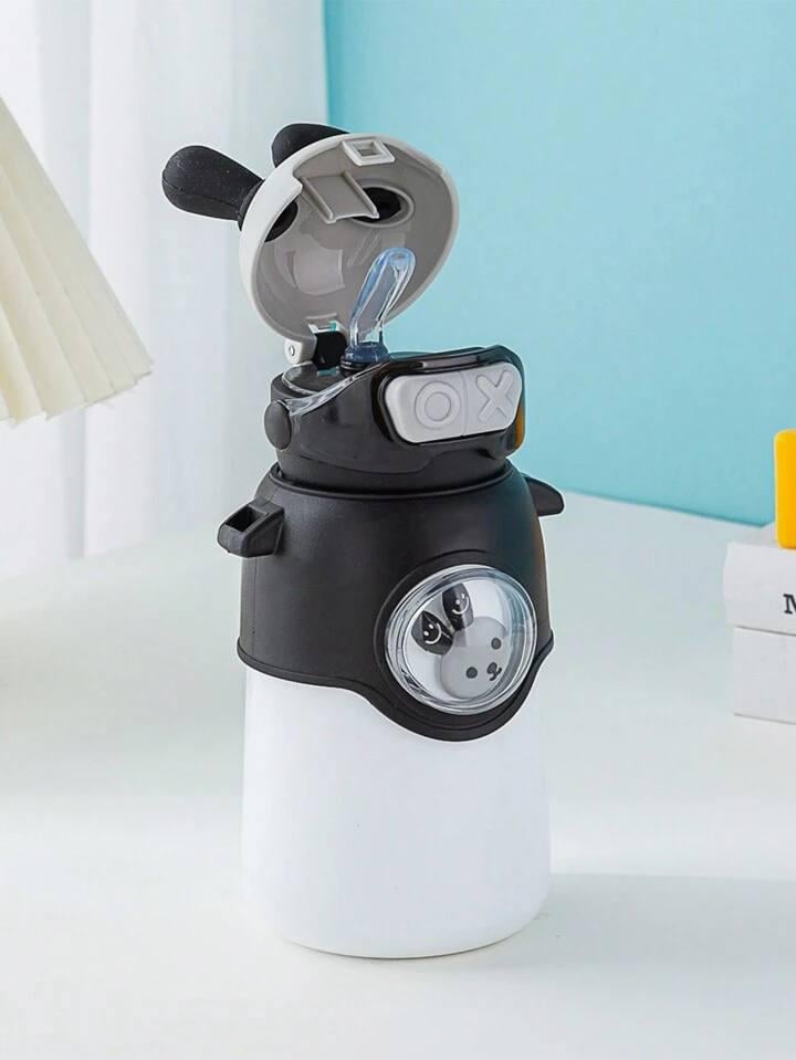 Термос детский с ремешком Зайчик 500 мл Черный (2386) - фото 2